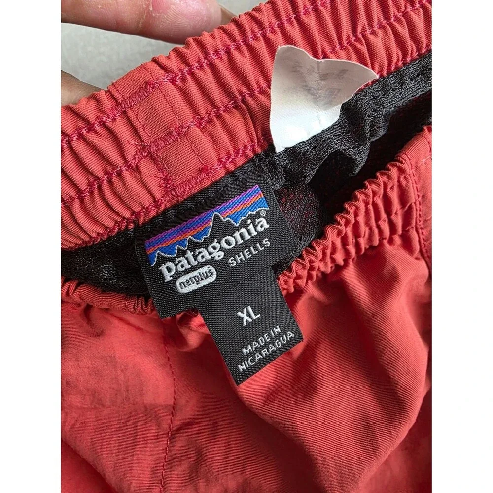 Mens Patagonia Swim Shorts Size XL Drawstring Mesh Lining Orange Red